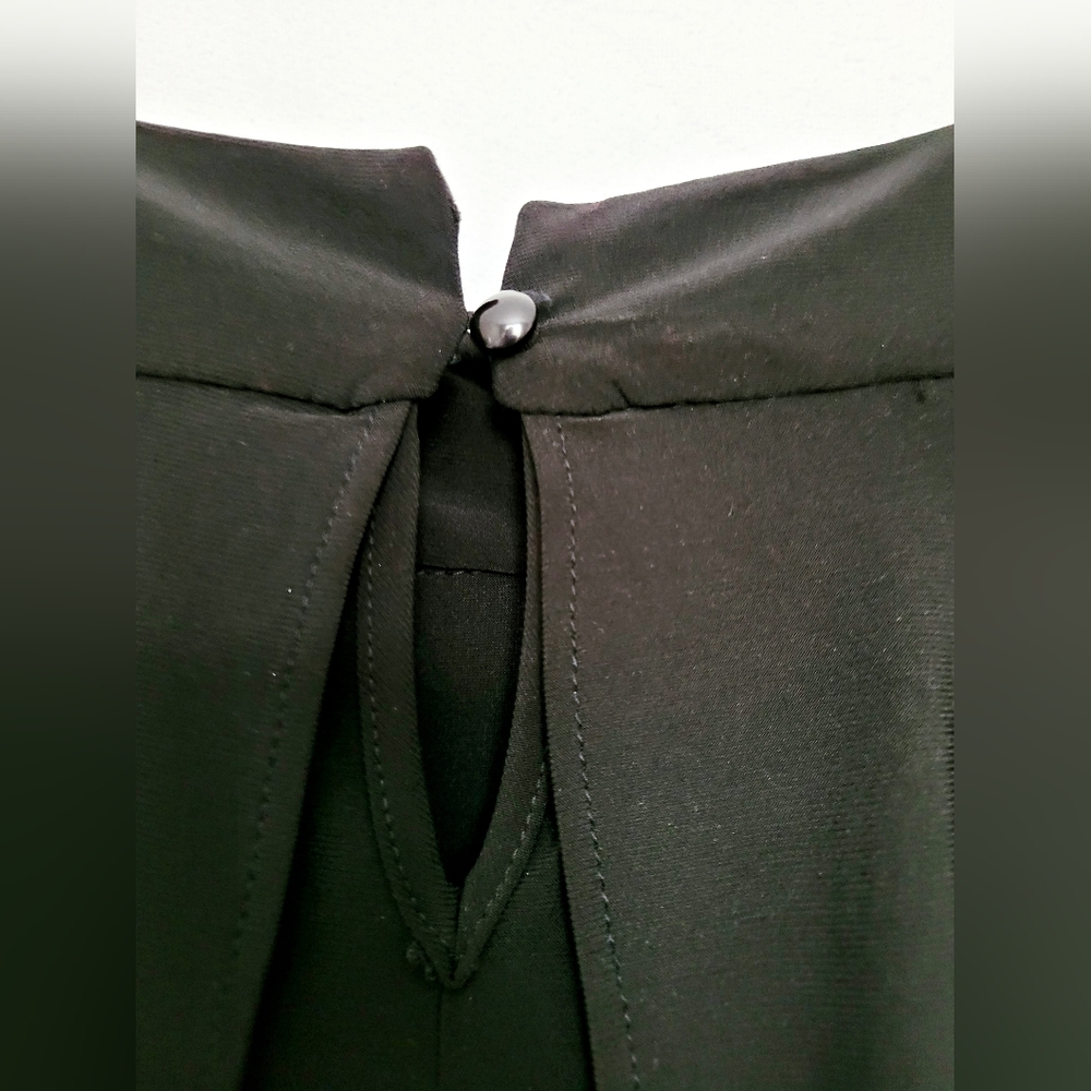 Emma & Michelle Plus Size Jumpsuit Stretch Pull On Flutter Sleeves Black 3X - Picture 7 of 16